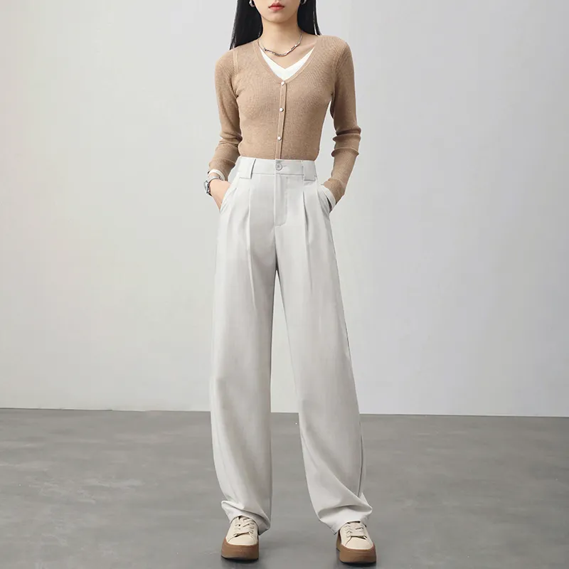 HIPPIEMISS Casual Pants Women's Greige-3