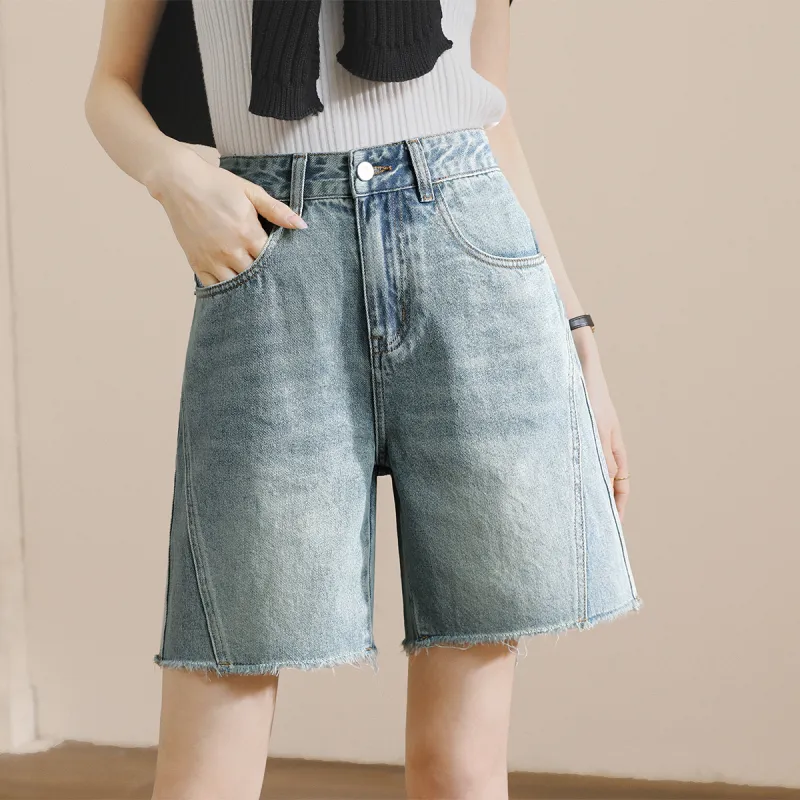 HIPPIEMISS Denim Shorts Women's Vintage Blue-7