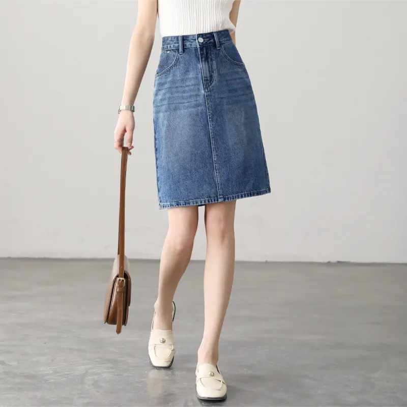 HIPPIEMISS Denim Short Skirts Women's Light Blue-9