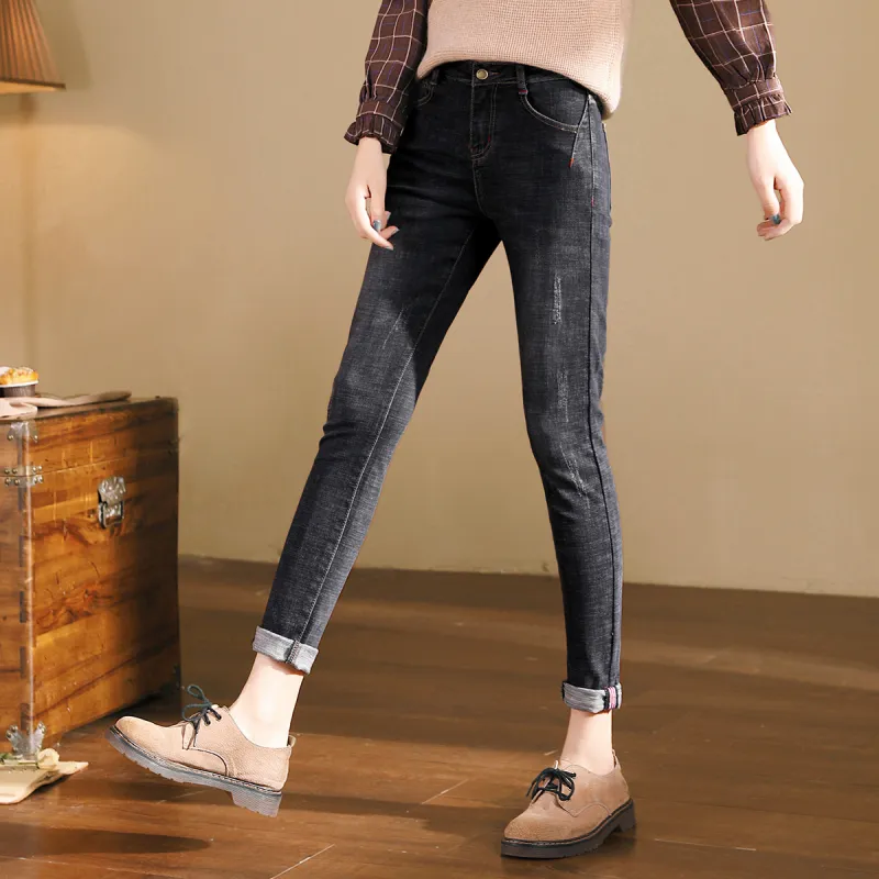 HIPPIEMISS Jeans Women's Black Gray Color-5