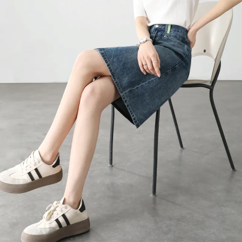 HIPPIEMISS Denim Short Skirts Women's Blue-5