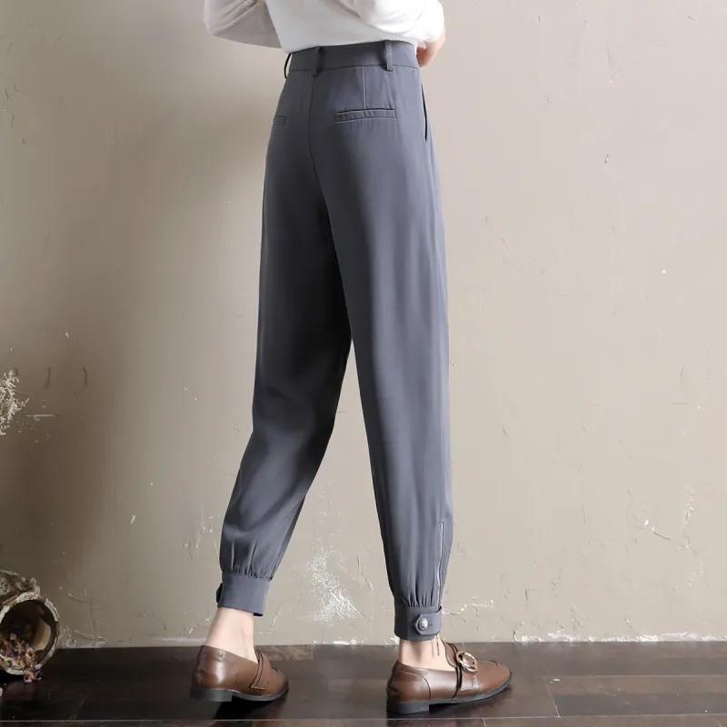 HIPPIEMISS Casual Pants Women's Gray-5