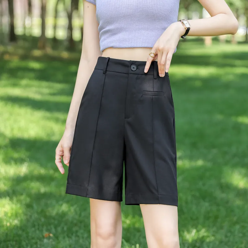 HIPPIEMISS Casual Shorts Women's Black-2