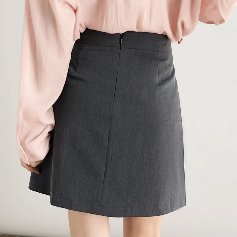 HIPPIEMISS Casual Short Skirts Women's Dark Gray-7