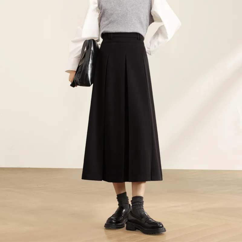 HIPPIEMISS Casual Long Skirts Women's Black-2