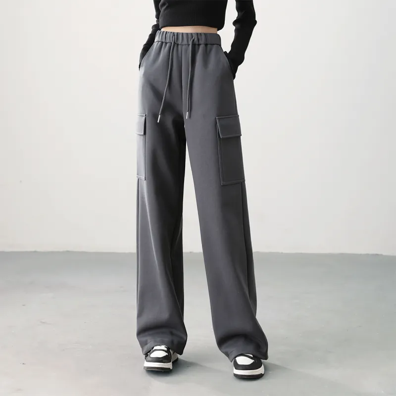 HIPPIEMISS Cargo Pants Women's Gray-5
