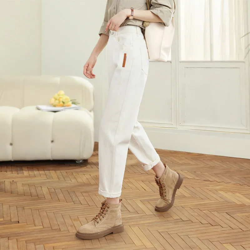 HIPPIEMISS Jeans Women's Apricot-5