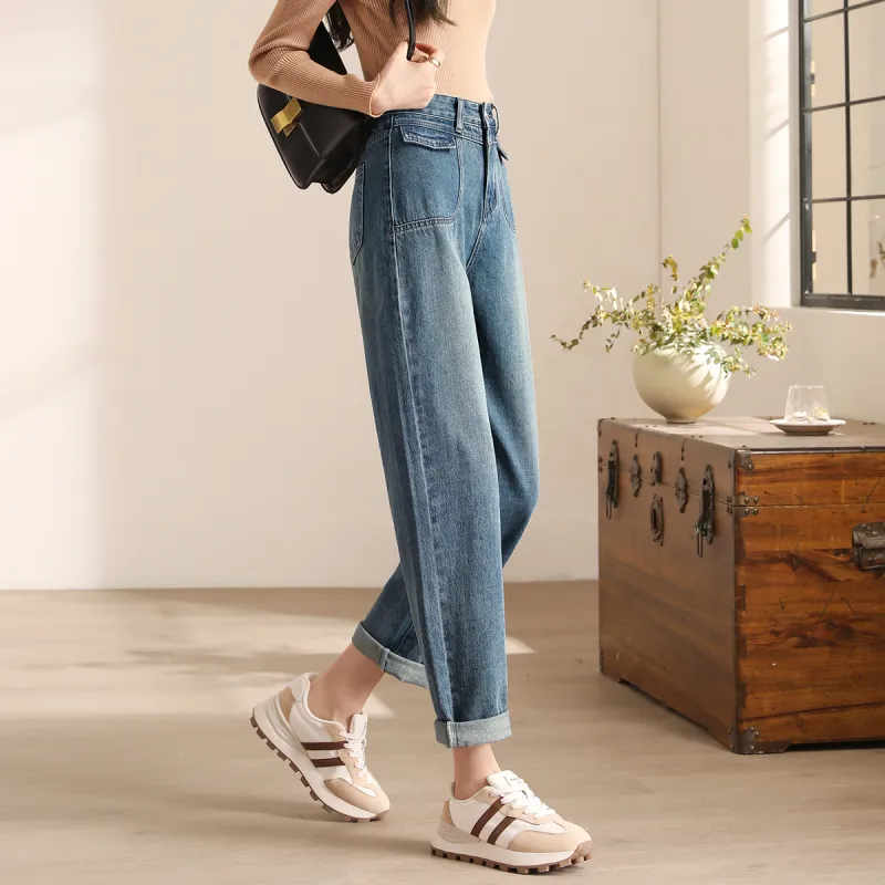 HIPPIEMISS Jeans Women's Vintage Blue-5
