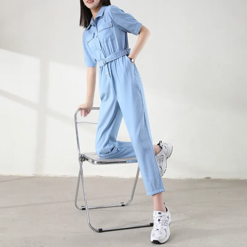 HIPPIEMISS Jumpsuits Women's Light Blue-5