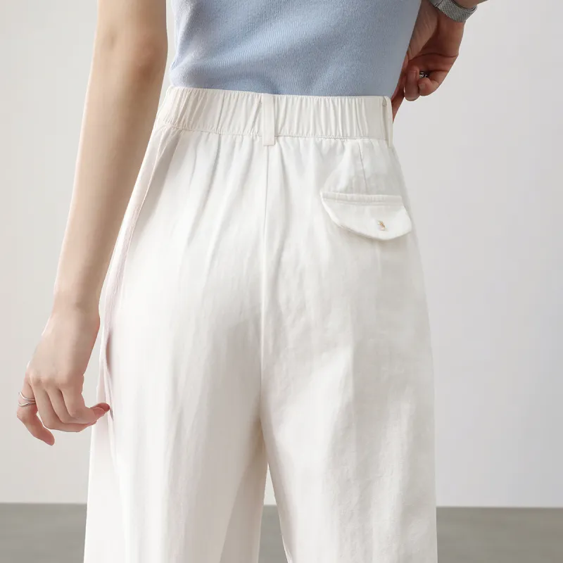 HIPPIEMISS Casual Pants Women's White-5