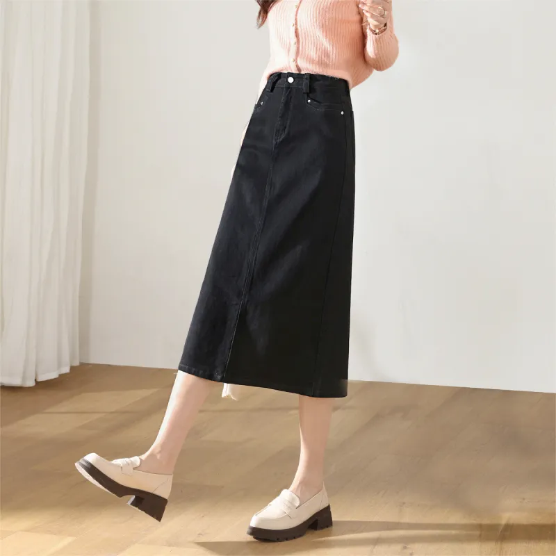 HIPPIEMISS Denim Long Skirts Women's-3