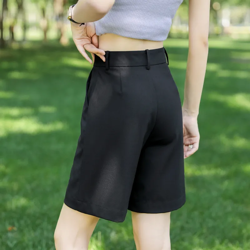 HIPPIEMISS Casual Shorts Women's Black-4