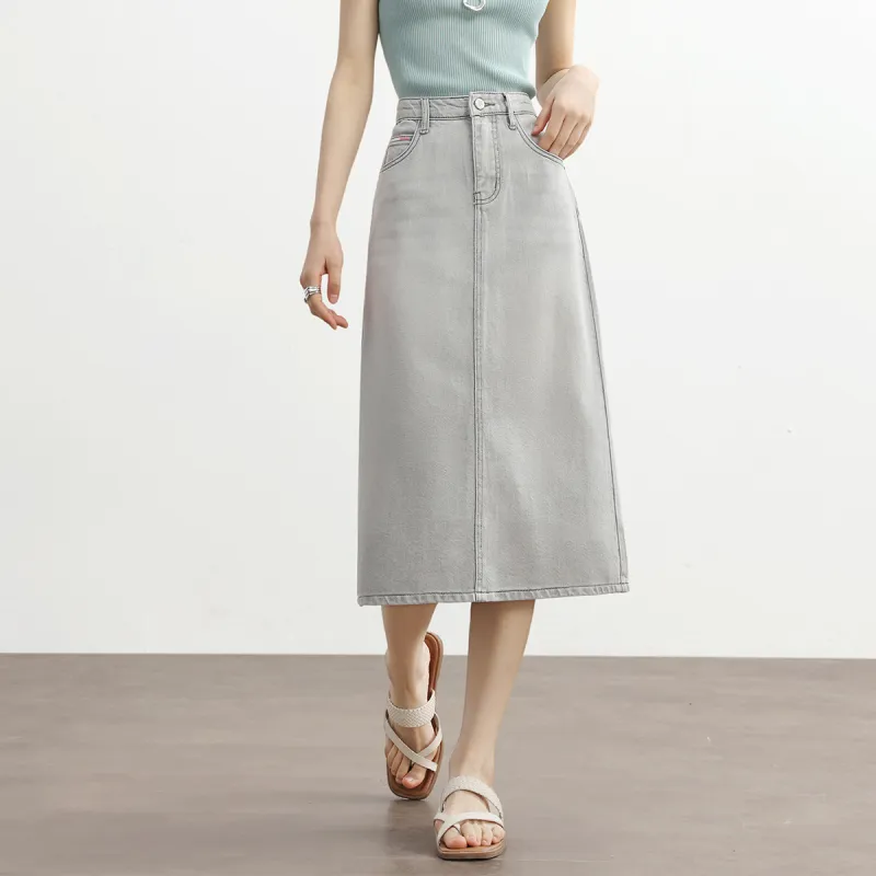 HIPPIEMISS Denim Long Skirt Women's-1