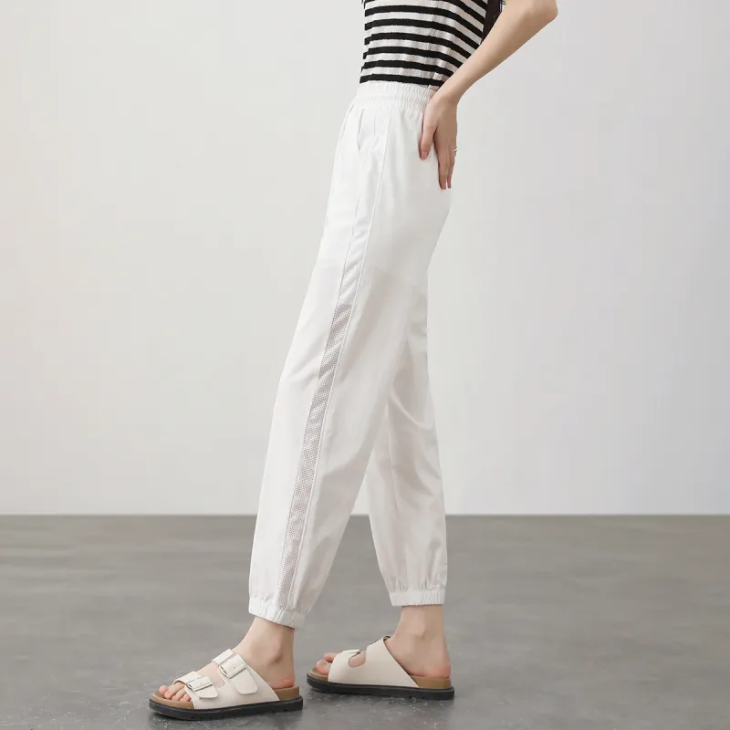 HIPPIEMISS Casual Pants Women's White-4