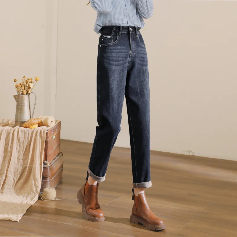 HIPPIEMISS Jeans Women's Black Blue-4