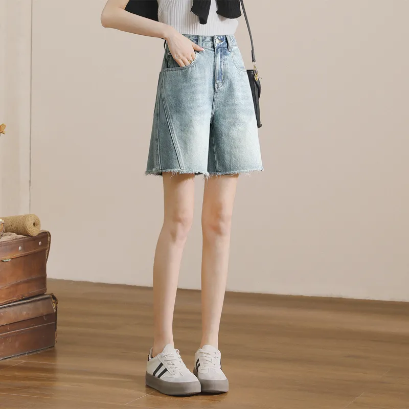 HIPPIEMISS Denim Shorts Women's Vintage Blue-9
