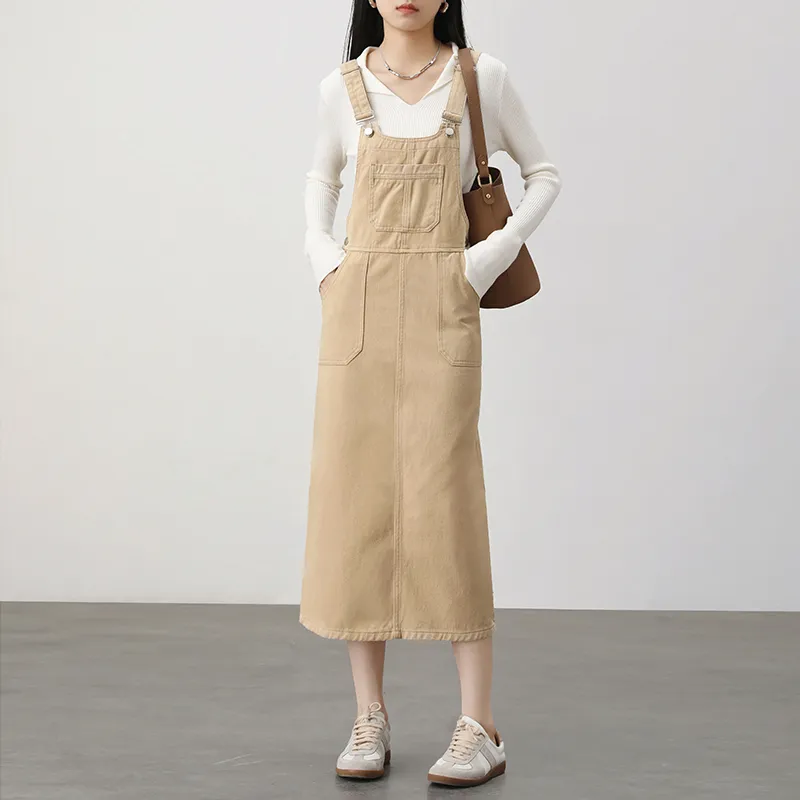 HIPPIEMISS Slip Dress Women's Khaki-2