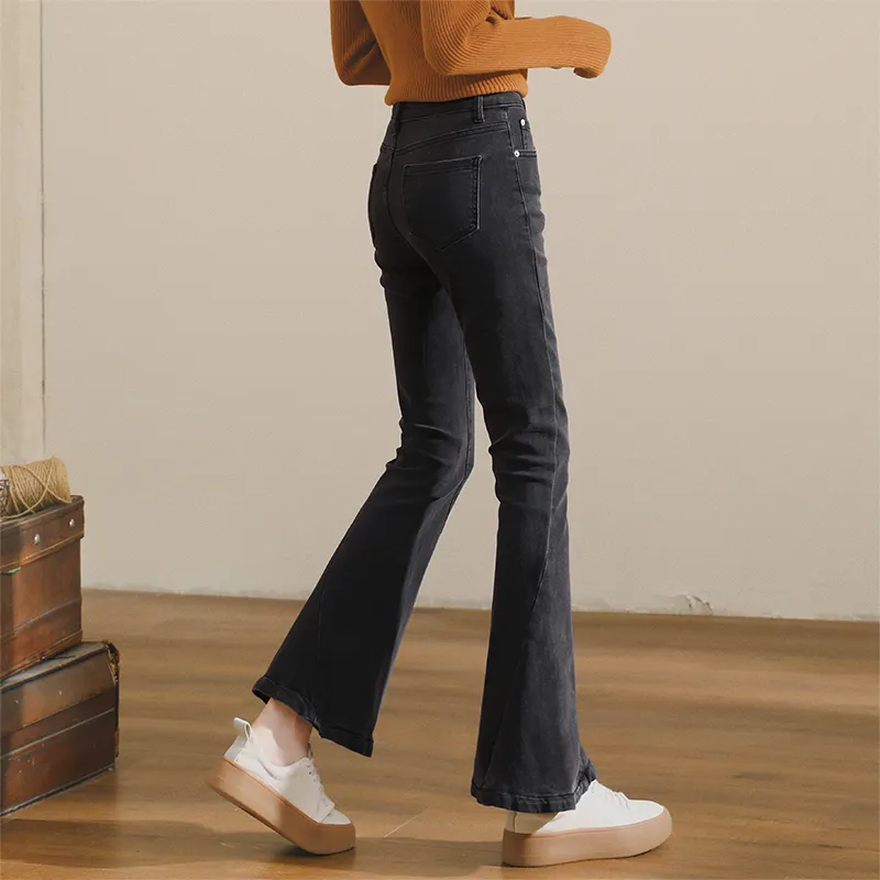 HIPPIEMISS Jeans Women's Black Gray Color-3