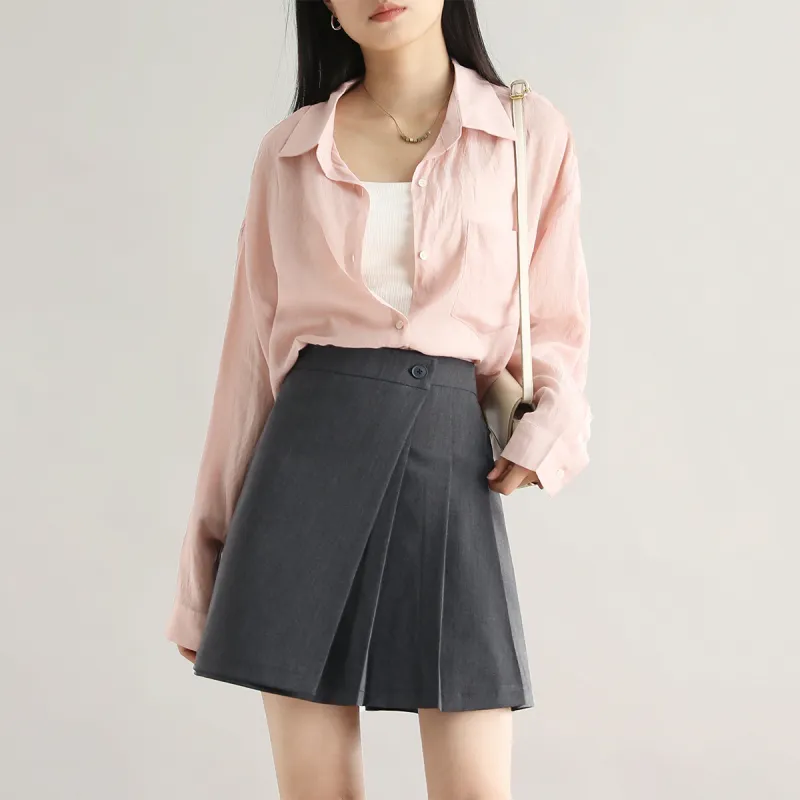 HIPPIEMISS Casual Short Skirts Women's Dark Gray-2