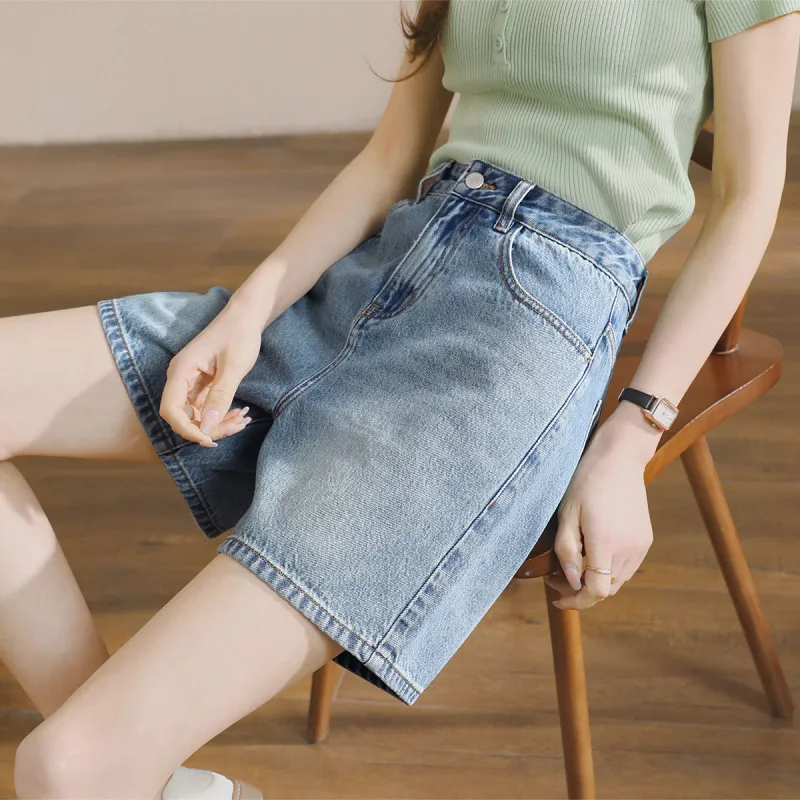 HIPPIEMISS Denim Shorts Women's Blue-5