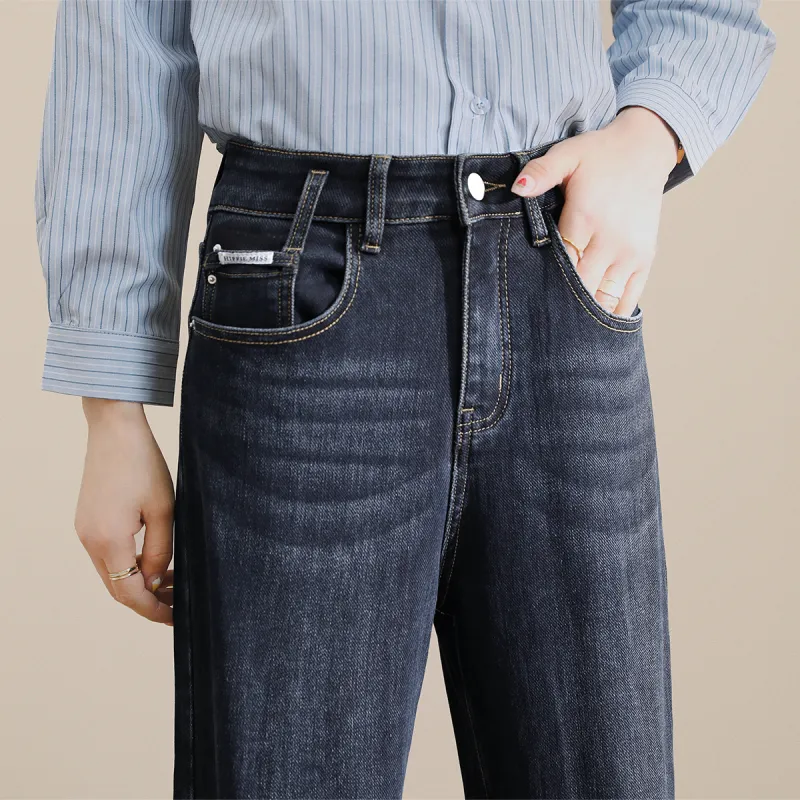 HIPPIEMISS Jeans Women's Black Blue-6