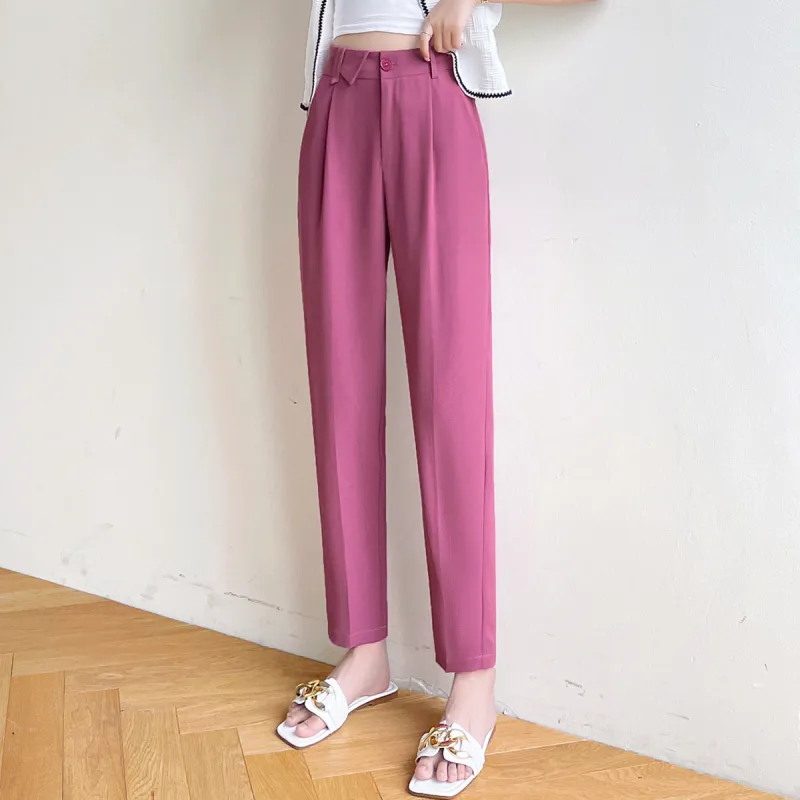 HIPPIEMISS Casual Pants Women's Dragon Fruit-2