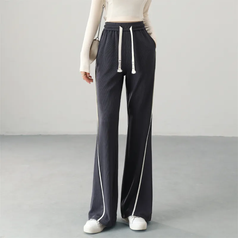 HIPPIEMISS Casual Pants Women's Gray-2