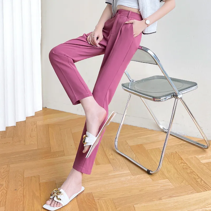 HIPPIEMISS Casual Pants Women's Dragon Fruit-4