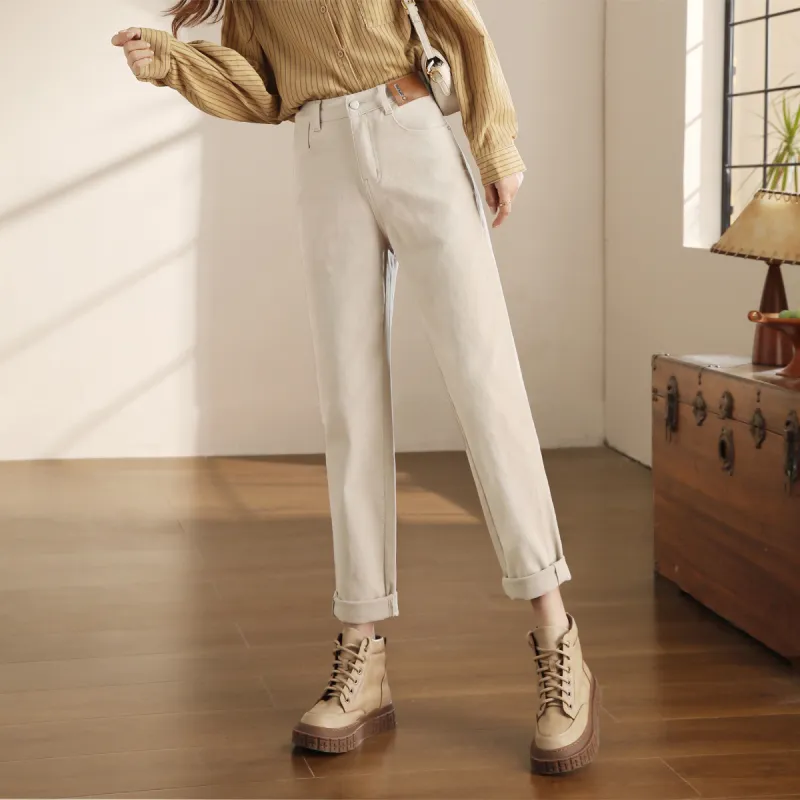 HIPPIEMISS Jeans Women's Apricot Gray-3