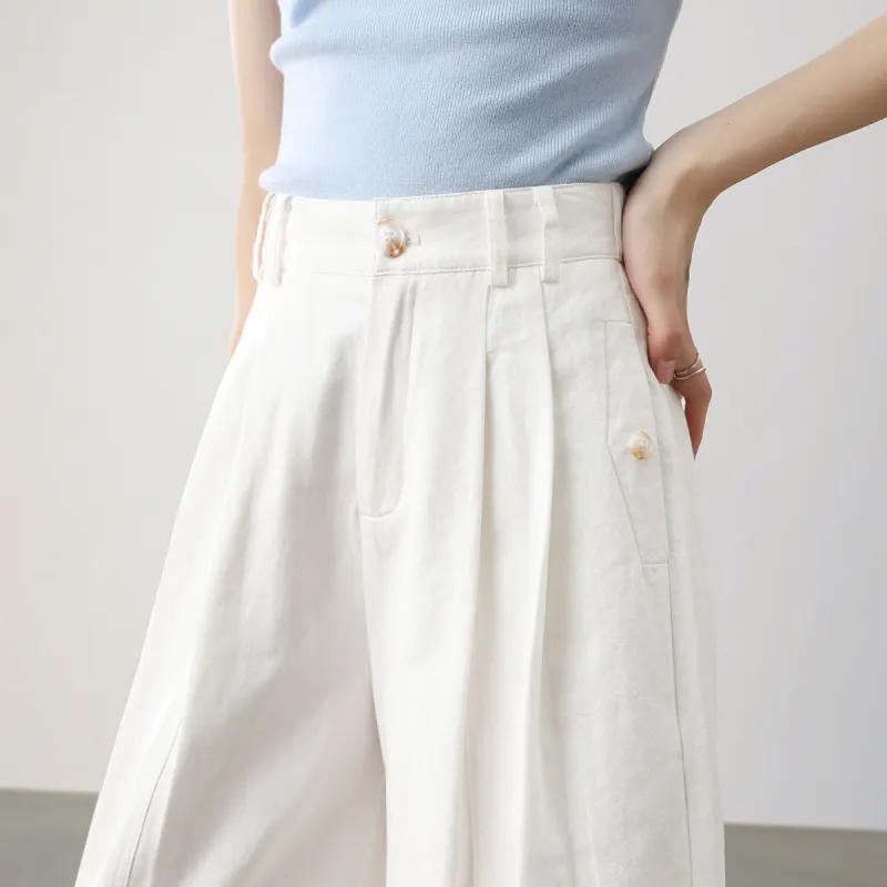 HIPPIEMISS Casual Pants Women's White-9