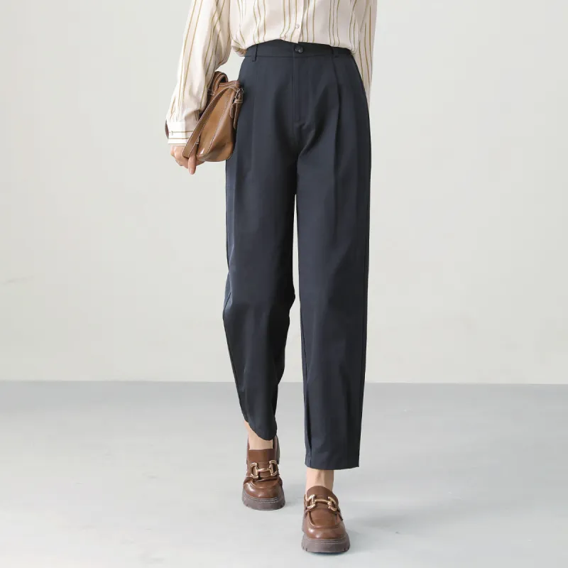HIPPIEMISS Casual Pants Women's Navy Blue-4