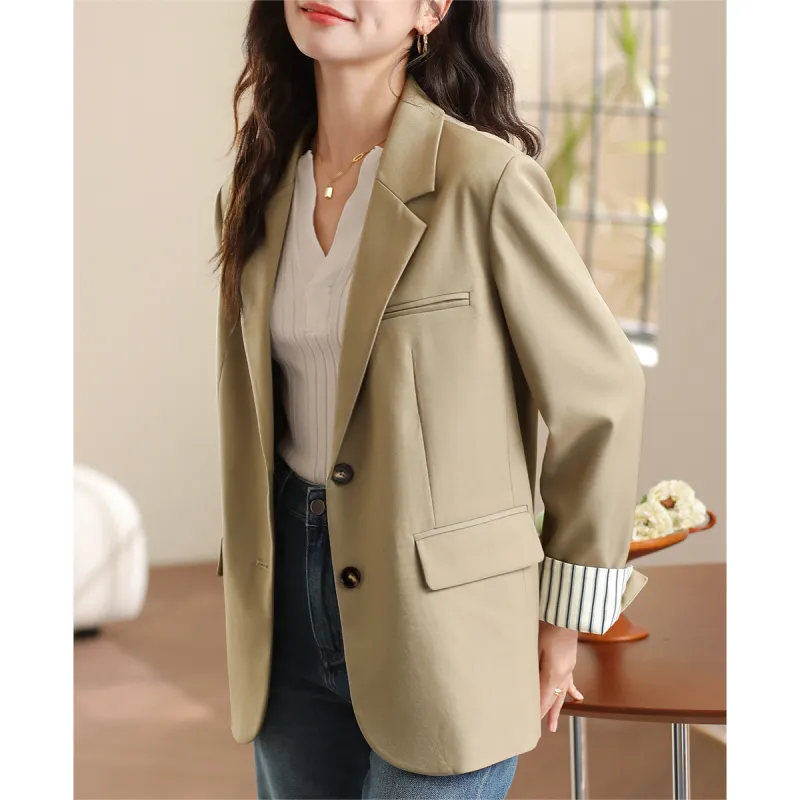 HIPPIEMISS Business Suits Women's Khaki-4