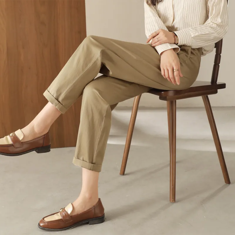 HIPPIEMISS Casual Pants Women's Khaki-4
