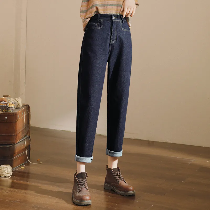 HIPPIEMISS Jeans Women's Black Blue-4