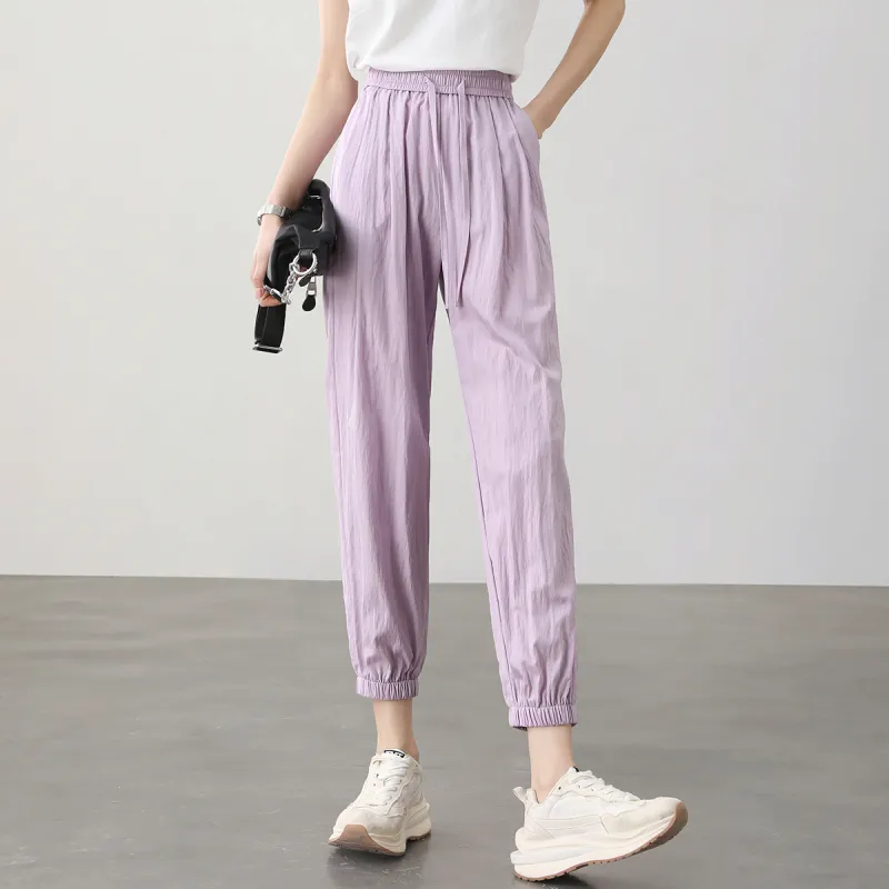 HIPPIEMISS Casual Pants Women's Taro Purple-3