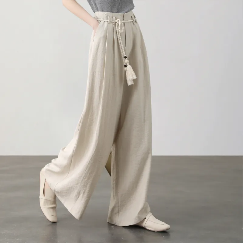 HIPPIEMISS Casual Pants Women's Hemp-4