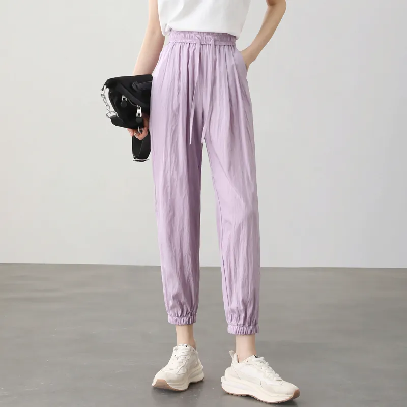 HIPPIEMISS Casual Pants Women's Taro Purple-6