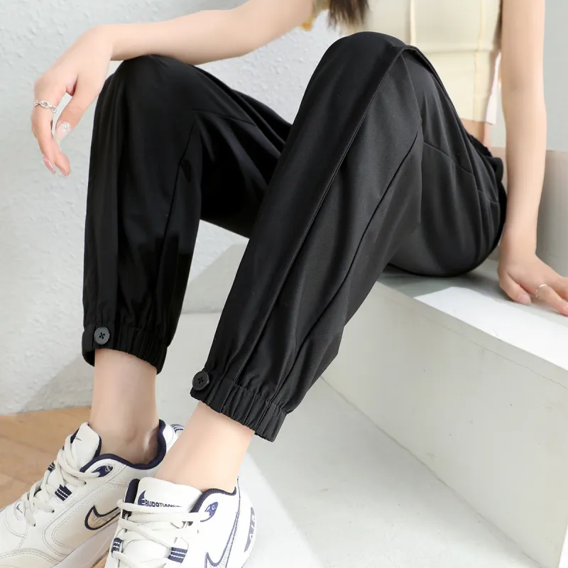 HIPPIEMISS Casual Pants Women's Black-6