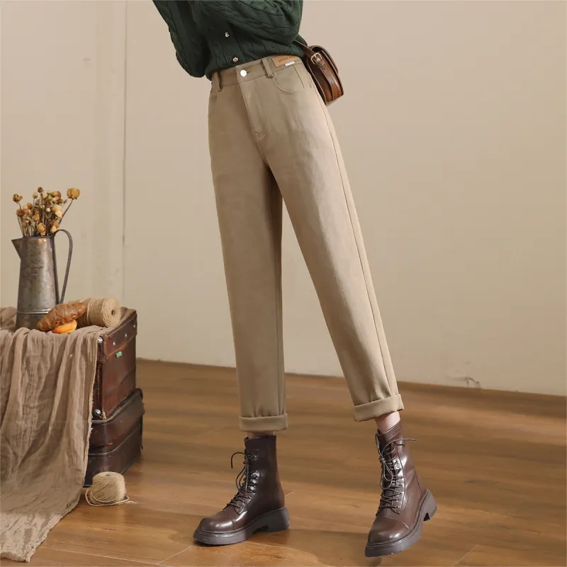HIPPIEMISS Casual Pants Women's Khaki-2