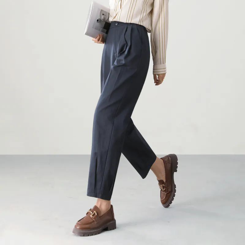 HIPPIEMISS Casual Pants Women's Navy Blue-5