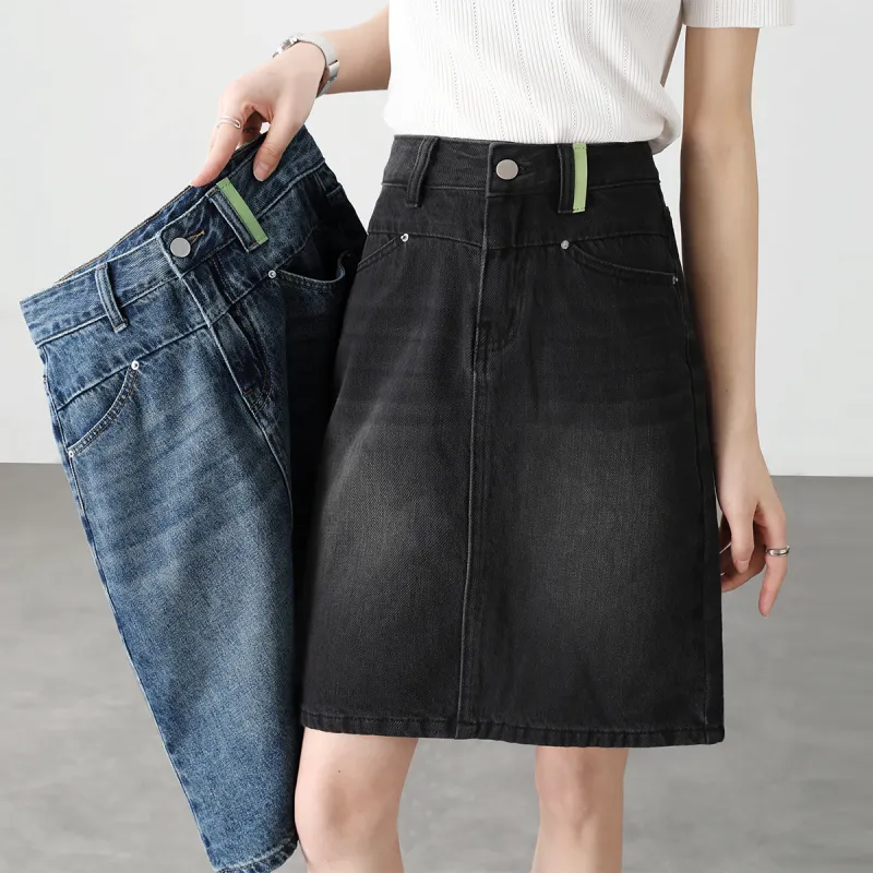 HIPPIEMISS Denim Short Skirts Women's Blue-10