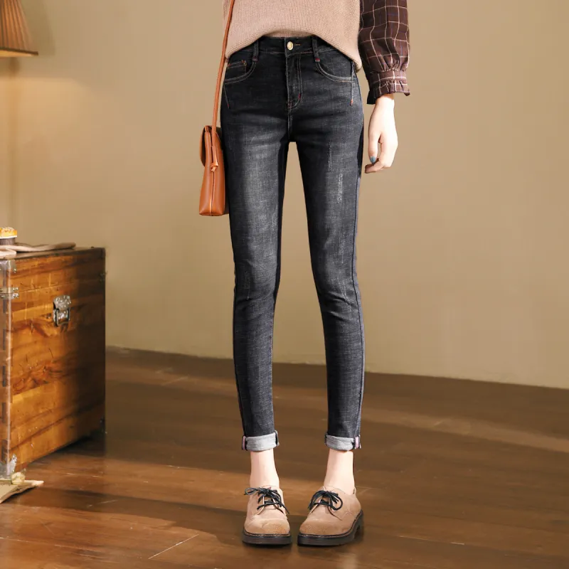 HIPPIEMISS Jeans Women's Black Gray Color-2