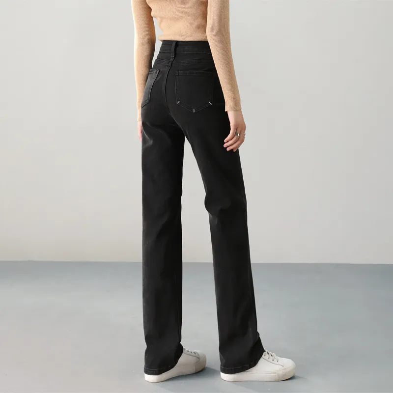HIPPIEMISS Jeans Women's Black Gray Color-3