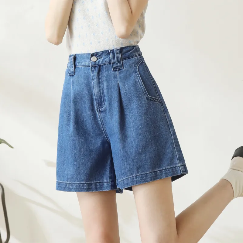 HIPPIEMISS Denim Shorts Women's Dark Blue-5