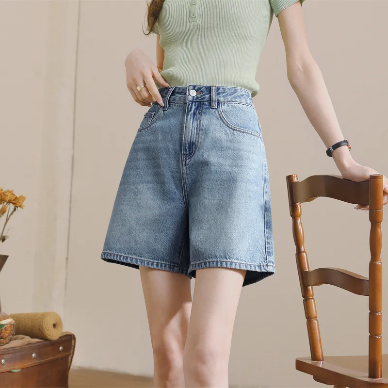 HIPPIEMISS Denim Shorts Women's Blue-4