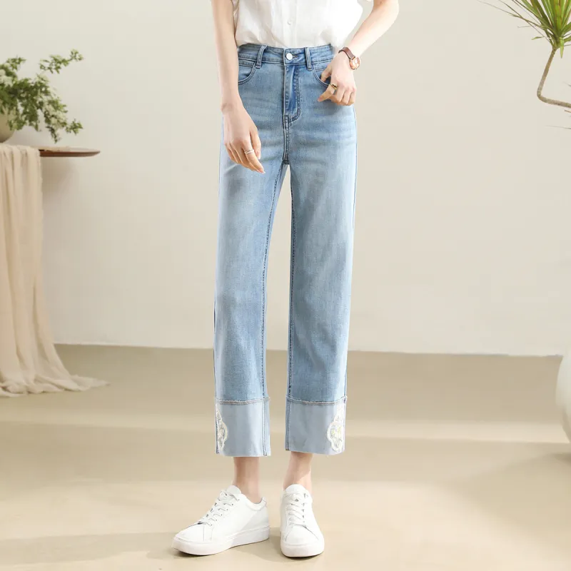 HIPPIEMISS Jeans Women's Ice Blue-3