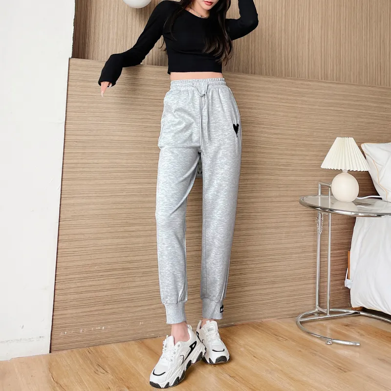 HIPPIEMISS Casual Pants Women's Gray-4
