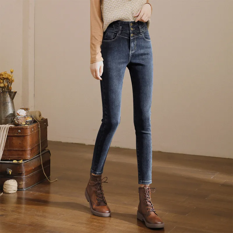 HIPPIEMISS Jeans Women's Blue Gray-3