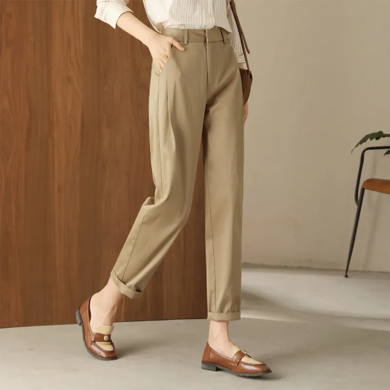 HIPPIEMISS Casual Pants Women's Khaki-5