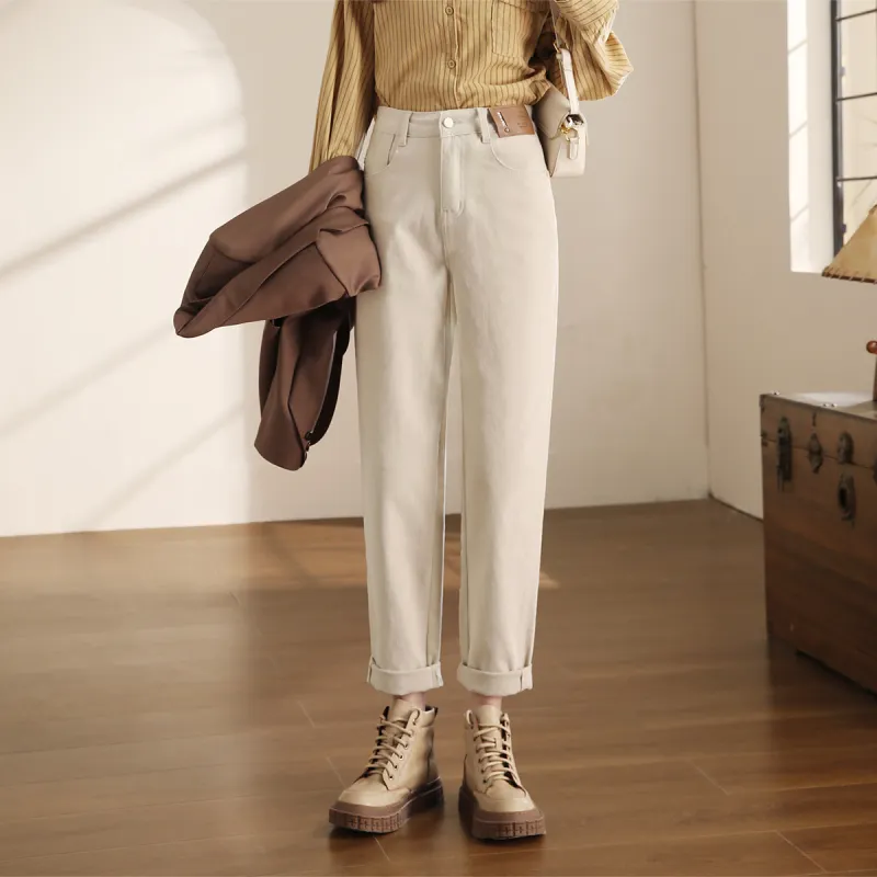 HIPPIEMISS Jeans Women's Apricot Gray-2